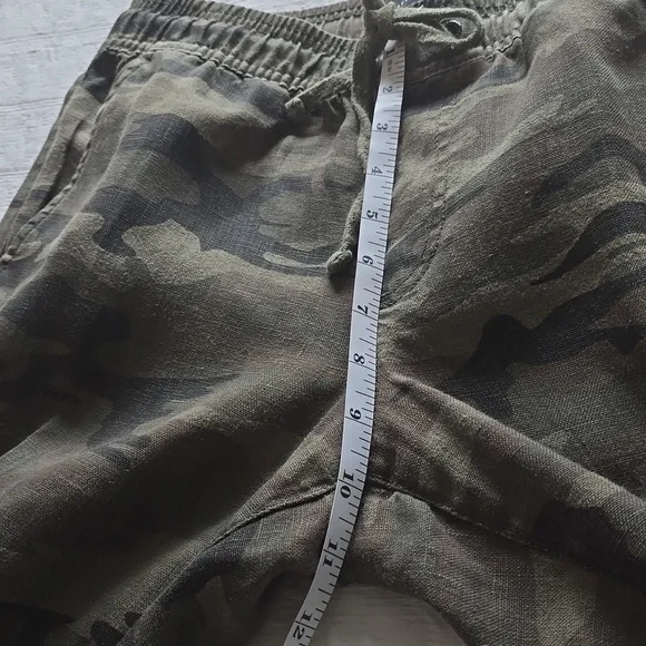 SANCTUARY X Anthropologie Discoverer Linen Camo Cargo Pants Size XS - Picture 12 of 16